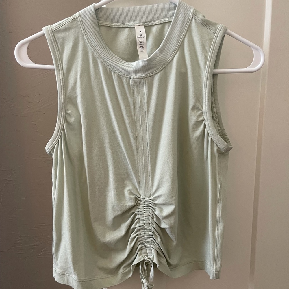 lululemon mint green tank top size 4